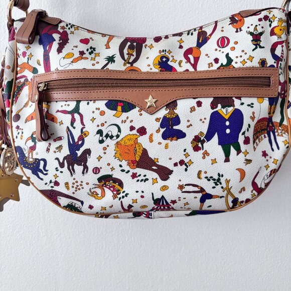 Piero Guidi Magic Circus Coated Canvas Hobo Bag - Picture 5 of 16